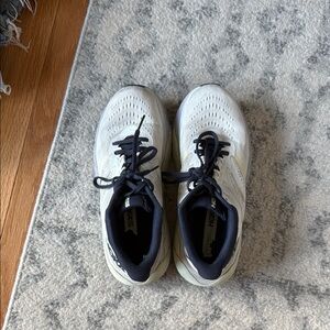 Hoka White and Black Sneakers Modern Athletic Design